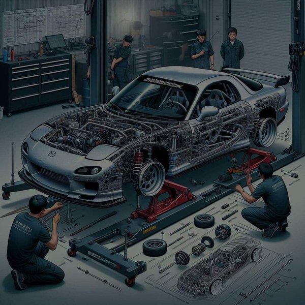 How to Properly Align a High-Performance Suspension Kit on a Mazda RX-7 for Track Use?